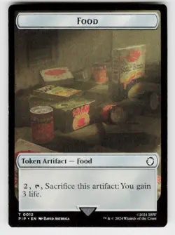 Universes Beyond: Fallout #10 // 12 Soldier (0010) // Food (0012) Token - Image 2