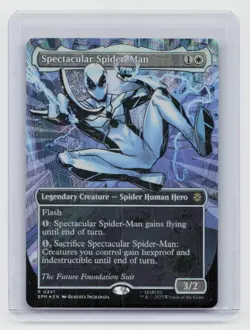Marvel Spider-Man MTG #241 Spectacular Spider-Man (Borderless) (Textured Foil) - Image 1