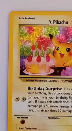 Birthday Pikachu 24 Celebrations Classic Collection Pokemon TCG - NM - Image 2