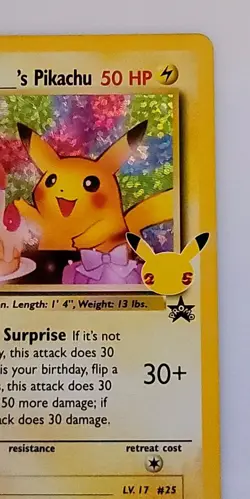 Birthday Pikachu 24 Celebrations Classic Collection Pokemon TCG - NM - Image 5