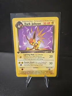 1st Edition Dark Jolteon 38/82 Team Rocket Set Rare Vintage Pokemon Card - Image 1