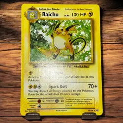 Pokemon TCG Raichu Evolutions 36/108 Regular Rare CCG Trading Card - Image 1
