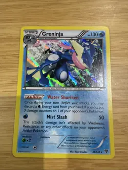 Pokemon TCG Greninja 41/146 XY Base Set Reverse Holo NM - Image 1