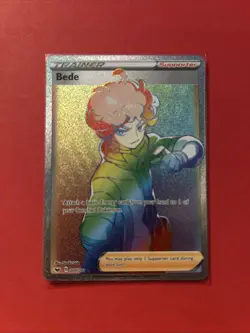 Bede 207/202 Secret Rare Sword & Shield Base Set Pokemon TCG - Image 1