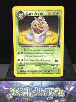 Pokemon Card Dark Arbok 19/82 Non Holo ERROR 1999-23000 Team Rocket Played - Image 1