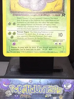 Pokemon Card Dark Arbok 19/82 Non Holo ERROR 1999-23000 Team Rocket Played - Image 4