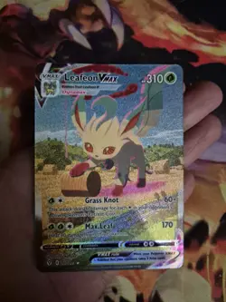 Pokemon Leafeon VMAX Alt Art Secret Rare Evolving Skies 205/203 NEAR MINT - Image 1
