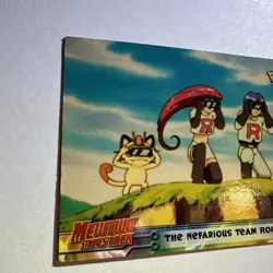 🦉 1999 Topps Pokemon Mewtwo Strikes Back 12 Nefarious Team Rocket Blue Logo - Image 2