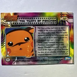 1999 Topps Pokemon Movie Mewtwo Strikes Back The Tears of Pokemon #37 - Image 4