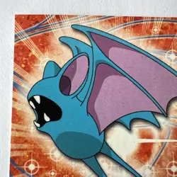 Zubat 41 Pokemon Topps Series 1 TV Animation Edition Pink Logo Non-Holo - Image 2