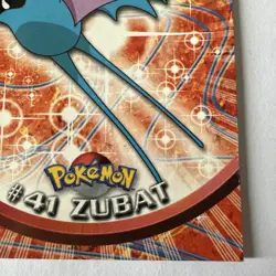 Zubat 41 Pokemon Topps Series 1 TV Animation Edition Pink Logo Non-Holo - Image 4