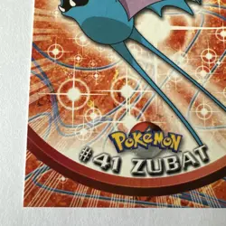 Zubat 41 Pokemon Topps Series 1 TV Animation Edition Pink Logo Non-Holo - Image 5