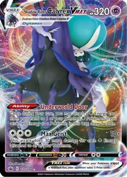MP Pokemon Shadow Rider Calyrex VMAX - 075/198 - Ultra Rare Moderately Played - Image 1