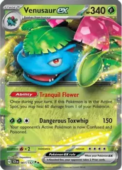 Pokemon Venusaur ex - 001/142 - Double Rare NM-Mint Stellar Crown - Image 1