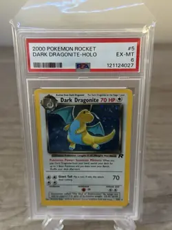 PSA 6 2000 POKEMON ROCKET DARK DRAGONITE-HOLO - Image 1