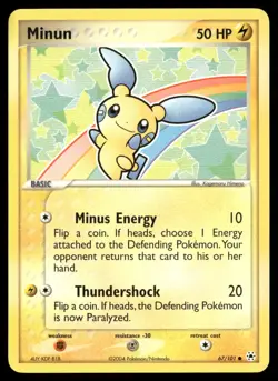 Minun Hidden Legends 67/101 Pokemon TCG - Image 1