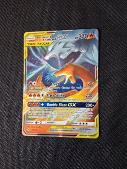 Pokemon TCG Reshiram & Charizard GX 20/214 Tag Team Ultra Rare NM Condition - Image 1