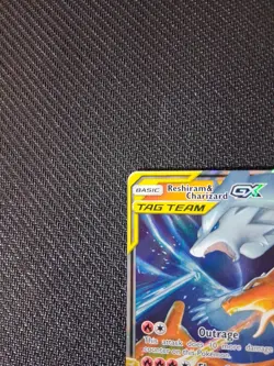 Pokemon TCG Reshiram & Charizard GX 20/214 Tag Team Ultra Rare NM Condition - Image 2