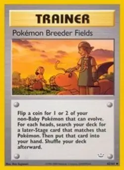 Pokemon Pokemon Breeder Fields (62/66) Neo Revelation NM - Image 1
