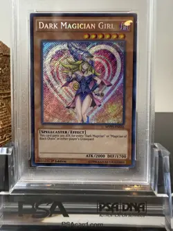 Yu-Gi-Oh! Dark Magician Girl 1st Edition Secret Rare MVP1-ENS56 PSA 10 GEM MINT - Image 2