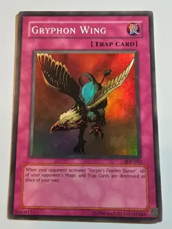 Gryphon Wing SDP-050 Unlimited Super Rare Yugioh - Image 1