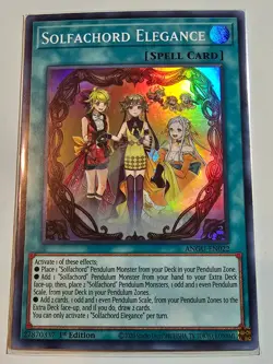 Solfachord Elegance - ANGU-EN022 - Super Rare 1st Edition Yugioh - Image 1