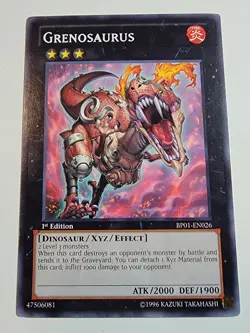 Yugioh Grenosaurus - BP01-EN026 Common 1st Edition - Image 1