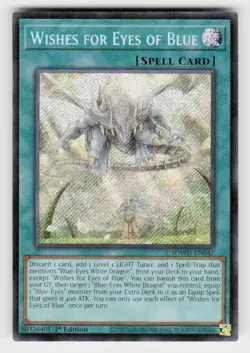 Blue-Eyes White Destiny #SDWD-EN042 Wishes for Eyes of Blue (Secret Rare) - Image 1