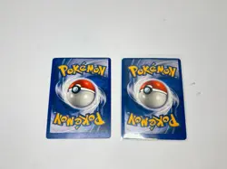 2 Gym Heroes Set Miscut Error Pokemon Cards RARE Erika’s Execute, Grass Energy - Image 3