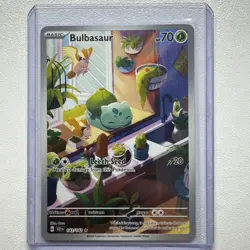 Pokemon TCG Bulbasaur Illustration Card Stellar Crown 143/142 NM/M Condition - Image 1