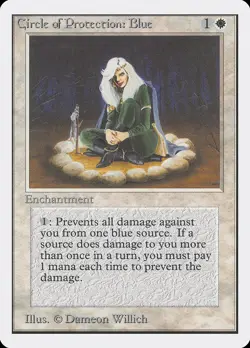 Circle of Protection: Blue Unlimited NM White Common MAGIC MTG CARD ABUGames - Image 1