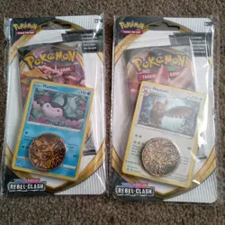 Pokemon TCG: Sword & Shield - Rebel Clash Checklane Blister x2 Promo Card 820650806568 - Image 1