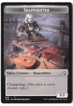 Shapeshifter (024) // Shapeshifter (028) Double-Sided Token 24 // 28 CLB MTG NM - Image 1