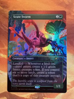 MTG Foil Borderless Scute Swarm Secret Lair: X Play-Doh: Squishful Thinking!! - Image 1