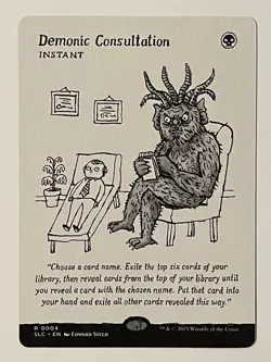 Demonic Consultation Secret Lair Countdown Encyclopedia Kit Non-Foil MTG NM - Image 1