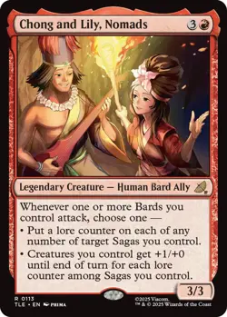 x1 Chong and Lily, Nomads - Foil R MTG Avatar: The Last Airbender: Eternal M/NM, - Image 1