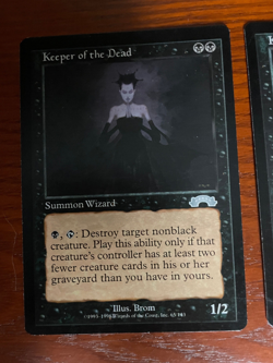 MTG Keeper of the Dead SINGLE USED EXCELLENT CONDITION SEE PHOTOS - Image 2