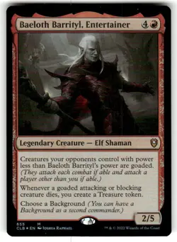 1x Foil Baeloth Barrityl, Entertainer - Commander: Battle for Baldur's Gate - Image 1