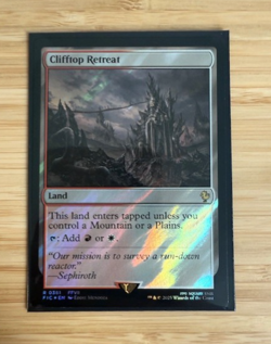 MTG: Clifftop Retreat (Surge Foil) Commander: Final Fantasy Surge Foil NM - Image 1
