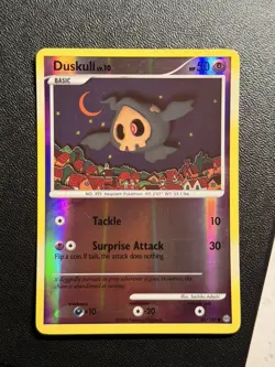 Pokemon Duskull 60/100 Stormfront Reverse Holo LP to NM - Image 1