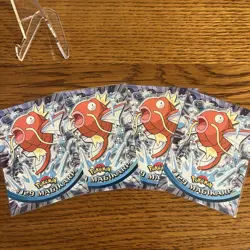 2000 Topps Pokemon TV Animation Edition Series 3 NonHolo 129 Magikarp Blue Label - Image 3