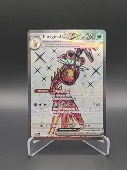 Pokemon Farigiraf ex 194/162 Ultra Rare SV05 Temporal Forces Pokemon TCG NM 2024 - Image 1
