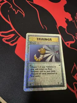 Pokemon TCG Trainer Scoop Up 104/110 Reverse Holo Legendary Collection - Image 1