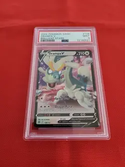 Pokemon: Drampa V #128/172 Brilliant Stars 2022 - PSA 9 MINT - D31 - Image 4