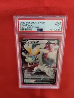 Pokemon: Drampa V #128/172 Brilliant Stars 2022 - PSA 9 MINT - D31 - Image 5