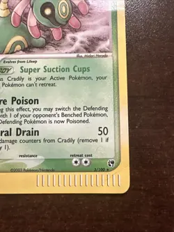 Cradily Holo Rare 3/100 DMG Pokemon TCG EX SANDSTORM E SERIES - Image 4