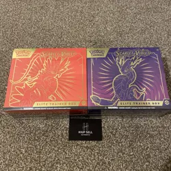 Pokemon TCG - Scarlet and Violet Base Set Elite Trainer Box ETB Bundle Sealed - Image 2