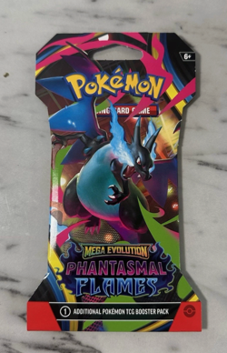 Pokemon TCG Phantasmal Flames Sealed Sleeved Booster Pack Random Artwork ?????? - Image 1