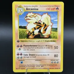Arcanine 1st Edition #23/102 (Shadowless) Pokemon TCG Base Set LP - Image 1