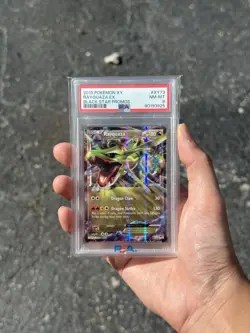 PSA 8 2015 POKEMON XY BLACK STAR PROMOS #XY73 RAYQUAZA EX BLACK STAR PROMOS - Image 1